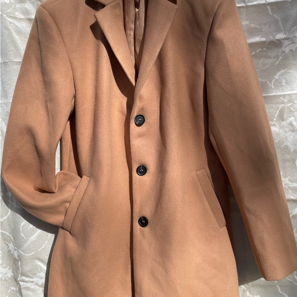 Classic Tan Button-Up Coat